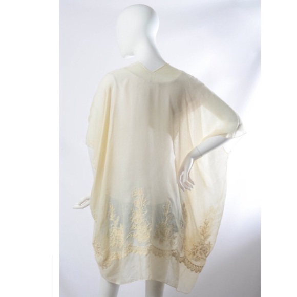 New Boho Floral Embroidered Kimono Cardi - Picture 2 of 2